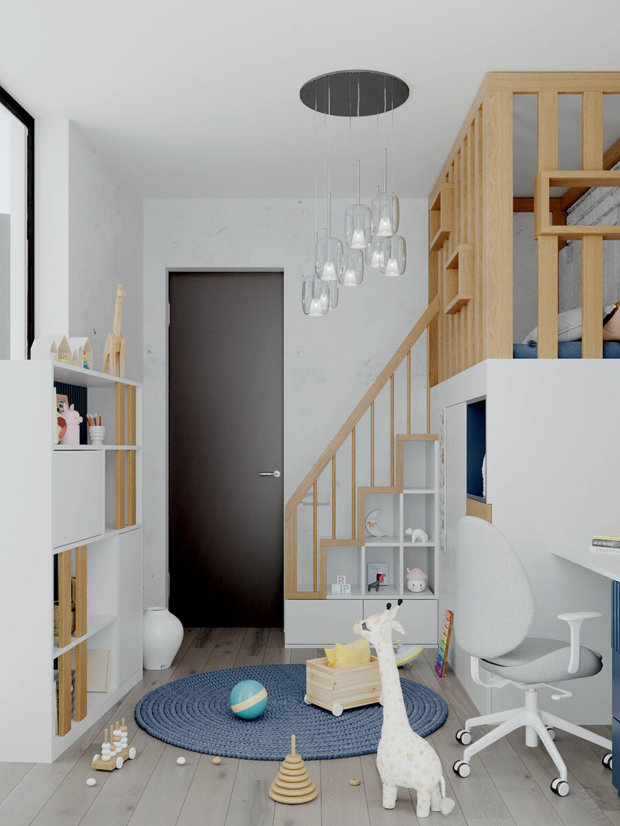 Уютная кроватка с интегрированной системой хранения фото 3