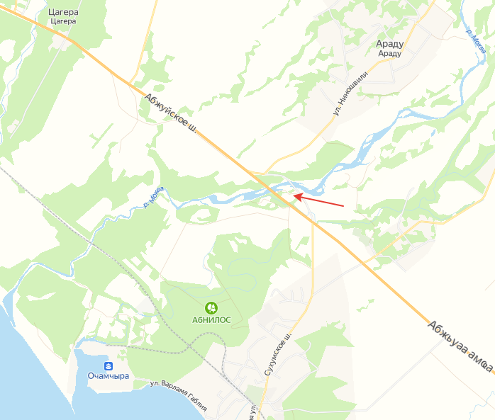 Очамчира сочи расстояние. Очамчира на карте. Чубурхинджи на карте Абхазии.