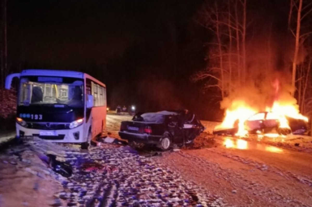    В страшном ДТП под Выборгом погибли четверо человек, в том числе ребенок
