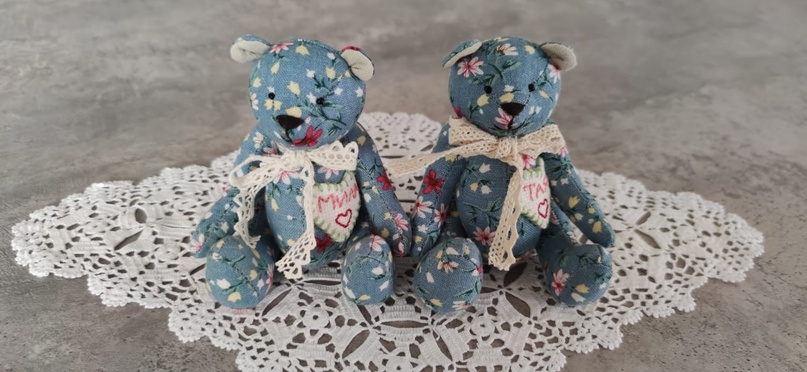 мишки из курса «Шитье мишек изо льна»