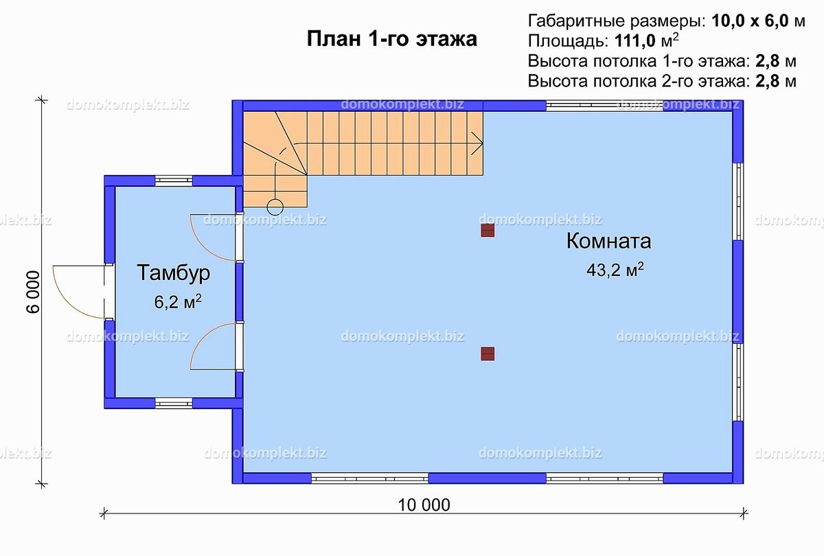 Планировка дома по проекту «Нечаевский»
