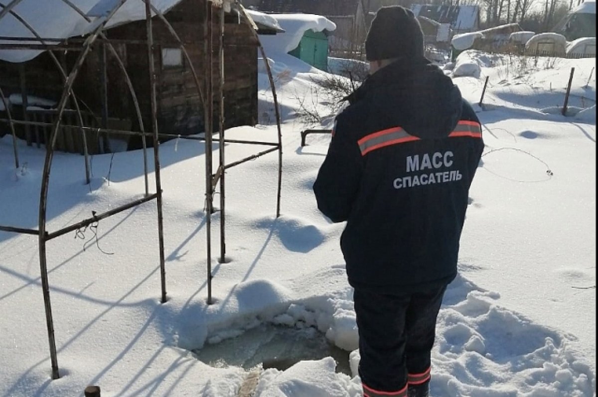    В Новосибирске дачный домик затопило грунтовыми водами