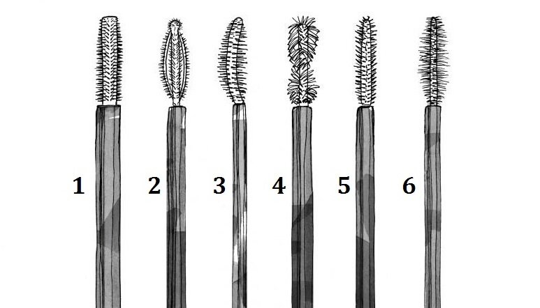 тушь для ресниц щеточки. кисточка для туши. виды щеточек для туши и их описание. типы кисточек для туши для ресниц. кисточка для туши для ресниц.