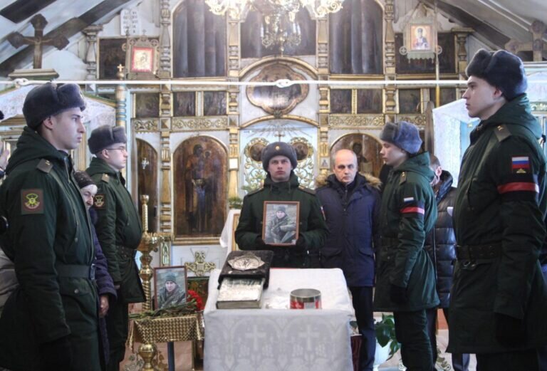    В Медногорске простились с Олегом Брысиным, погибшим в ходе спецоперации Кристина Просвиркина