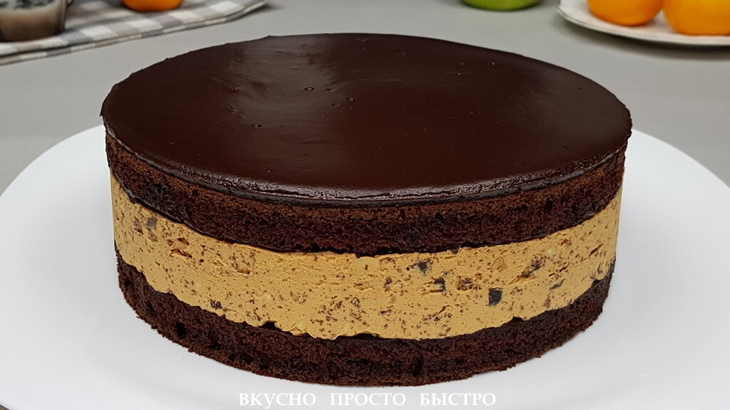 Торт Шоколадная идиллия — рецепт на канале Вкусно Просто Быстро