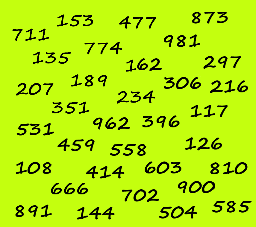 найди лишнее число 135 450 258