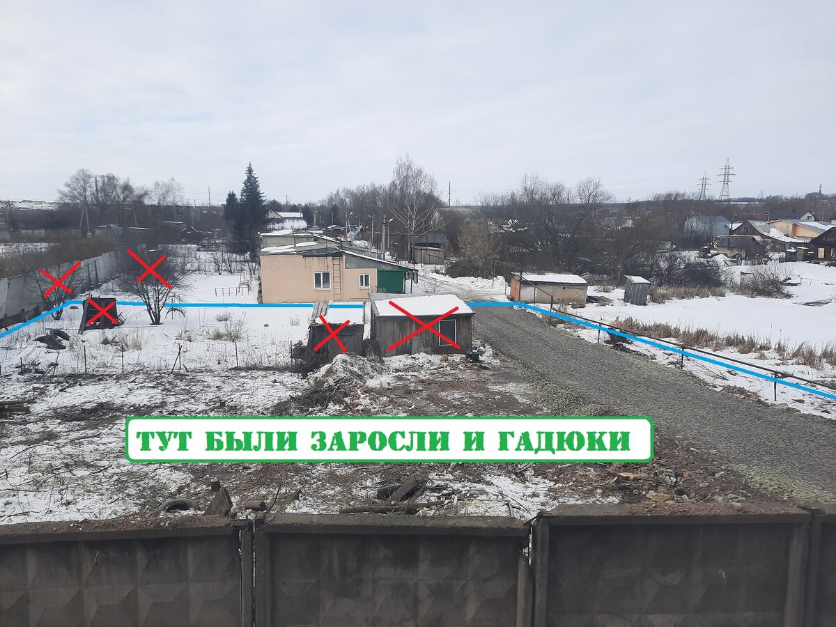 Оказалось, что владения домовладельцев заканчиваются в двух метрах от их дома. Фотография автора