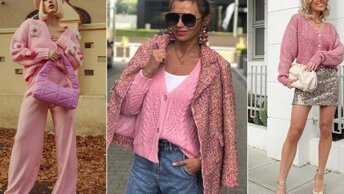 12 нежных и модных примеров, с чем носить розовую кофту:.