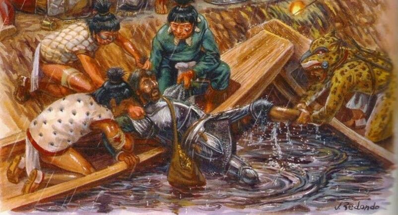 Попаданцы кортес. Картес завоевание Теночтитлана. Ночь печали Кортес. Ночь печали 1520. Битва Теночтитлан