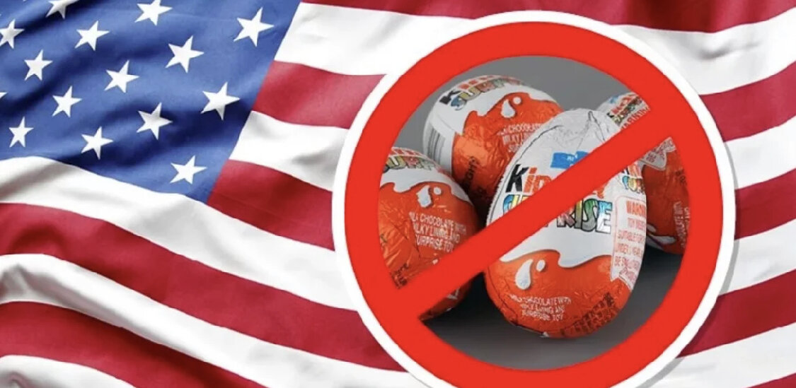 Киндер сюрприз в США. Киндер сюрприз запрещен в США. Kinder Surprise запрещен в США. В США «Киндер-сюрпризы» незаконны.