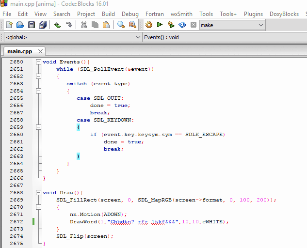 Первые тесты C++ SDL1.2