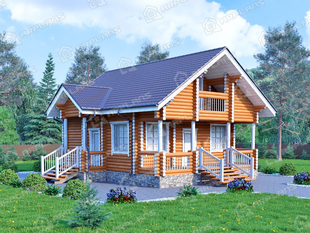 Небольшой деревянный дом | Arplans.ru - проекты домов | Дзен