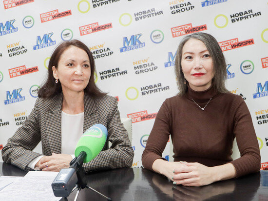     Лариса Шишова, Елена Хамаганова. / МК в Бурятии