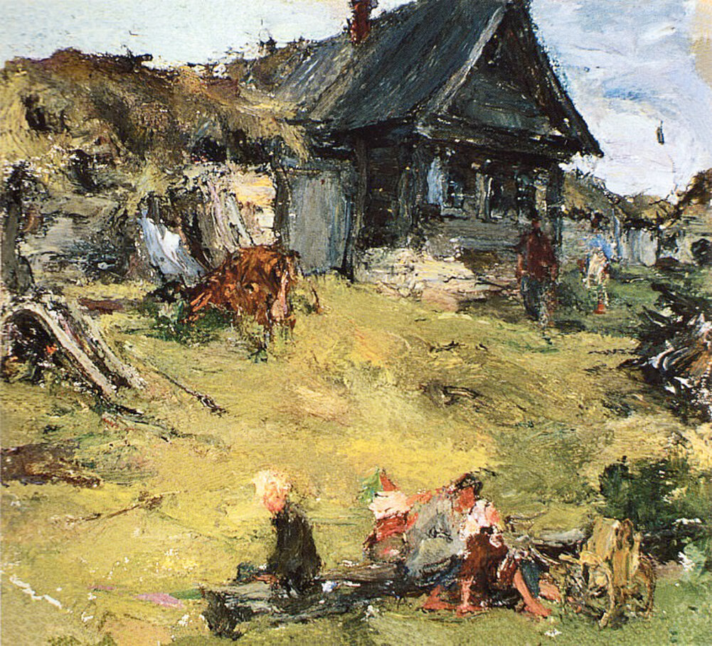 Николай Фешин "Русский дом". Источник: https://gallerix.ru/storeroom/2114439537/