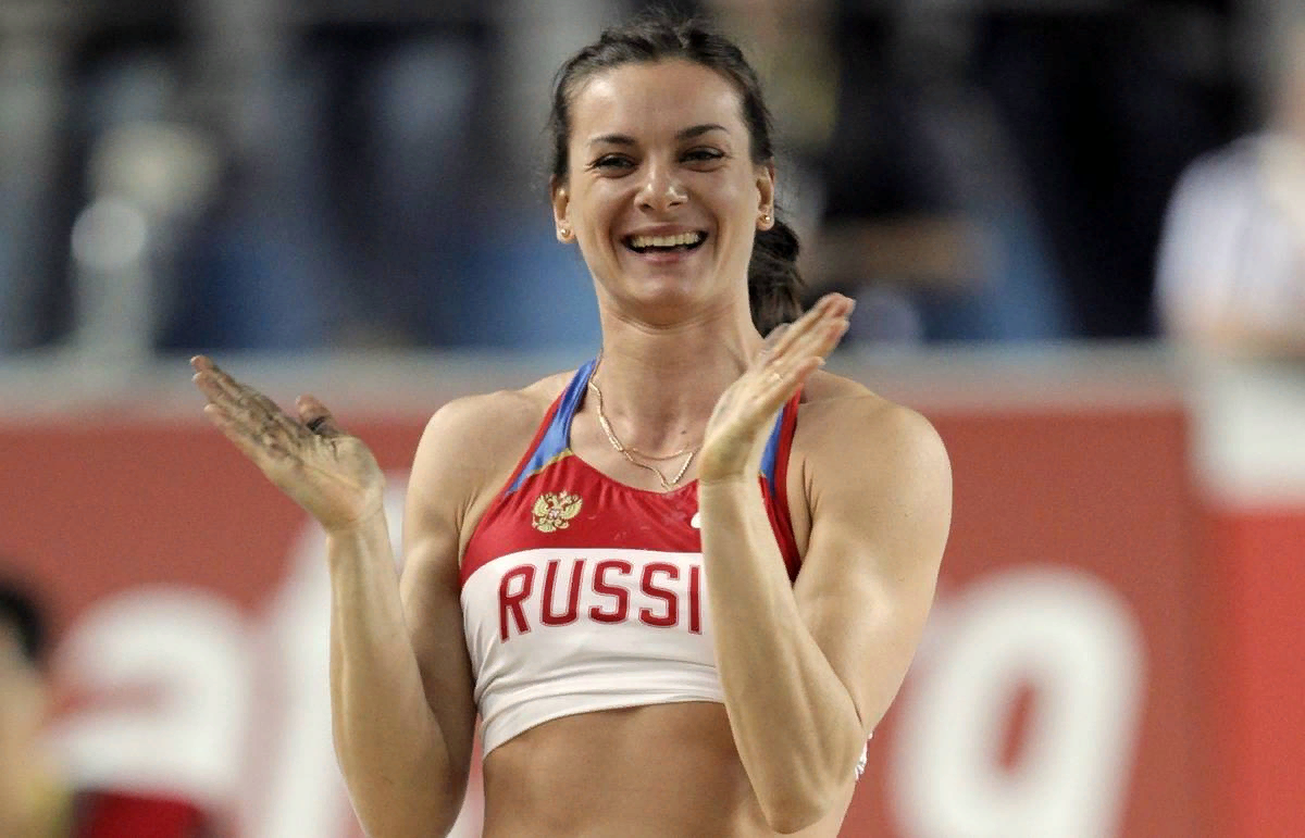 Елена Исинбаева Афины 2004