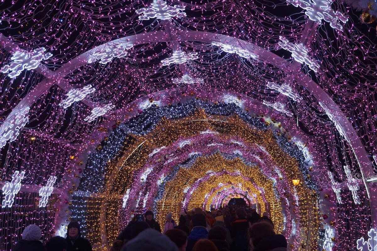 Новогодняя инсталляция на Тверском бульваре