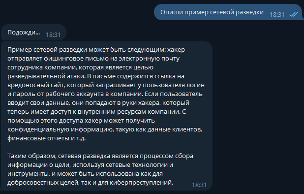 Описание сетевой разведки