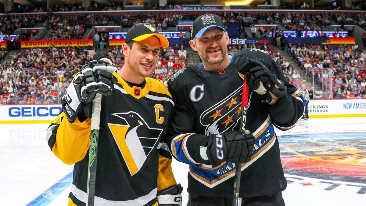    Сидни Кросби и Александр Овечкин (справа)© Фото : twitter.com/capitals