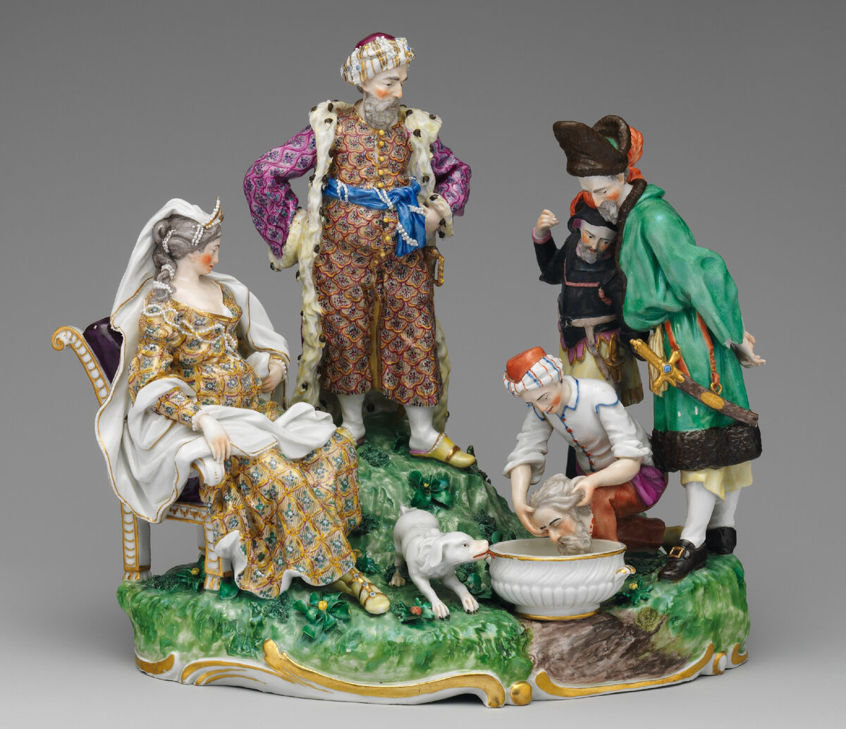 Томирис и голова Кира. Фарфоровая мануфактура Франкенталь, ок. 1773 г.