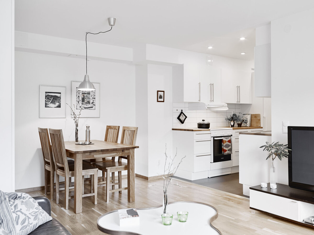 Квартира-студия в скандинавском стиле. Фото с сайта gd-home.com