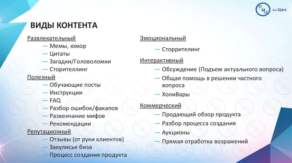 Направления рубрик