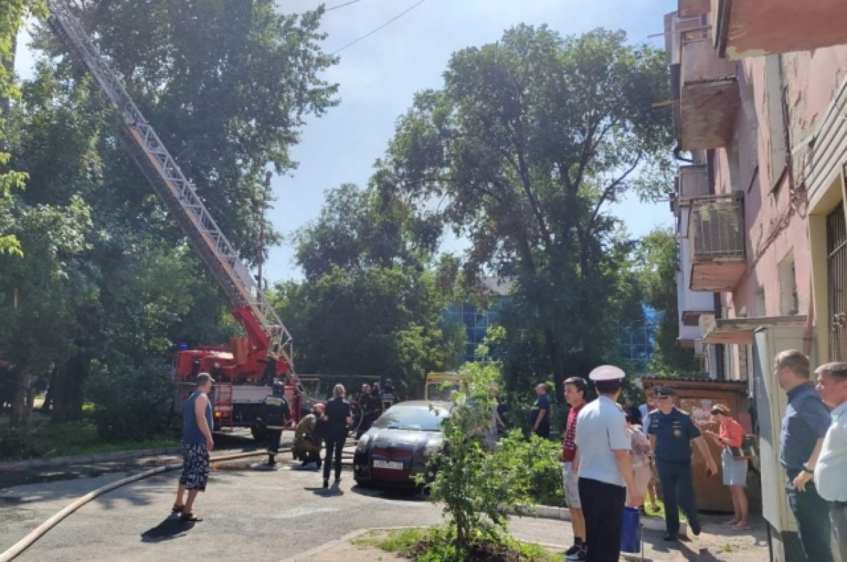    В Тюмени дом по ул. Луначарского после пожара признан зоной вероятной ЧС