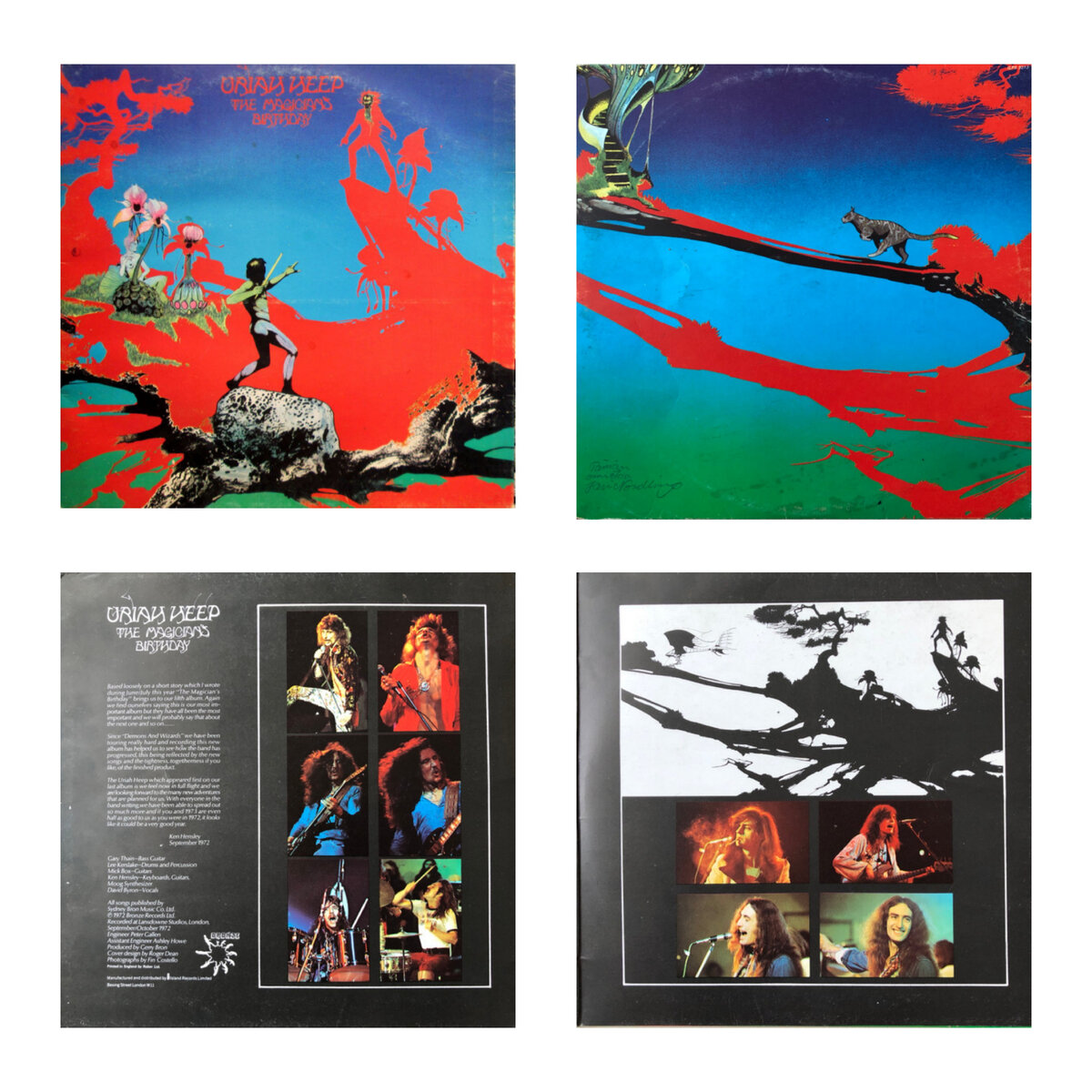 Обложка пластинки "The Magician's Birthday." Ноябрь 1972 года. Оформление английского художника Роджера Дина (Roger Dean). 