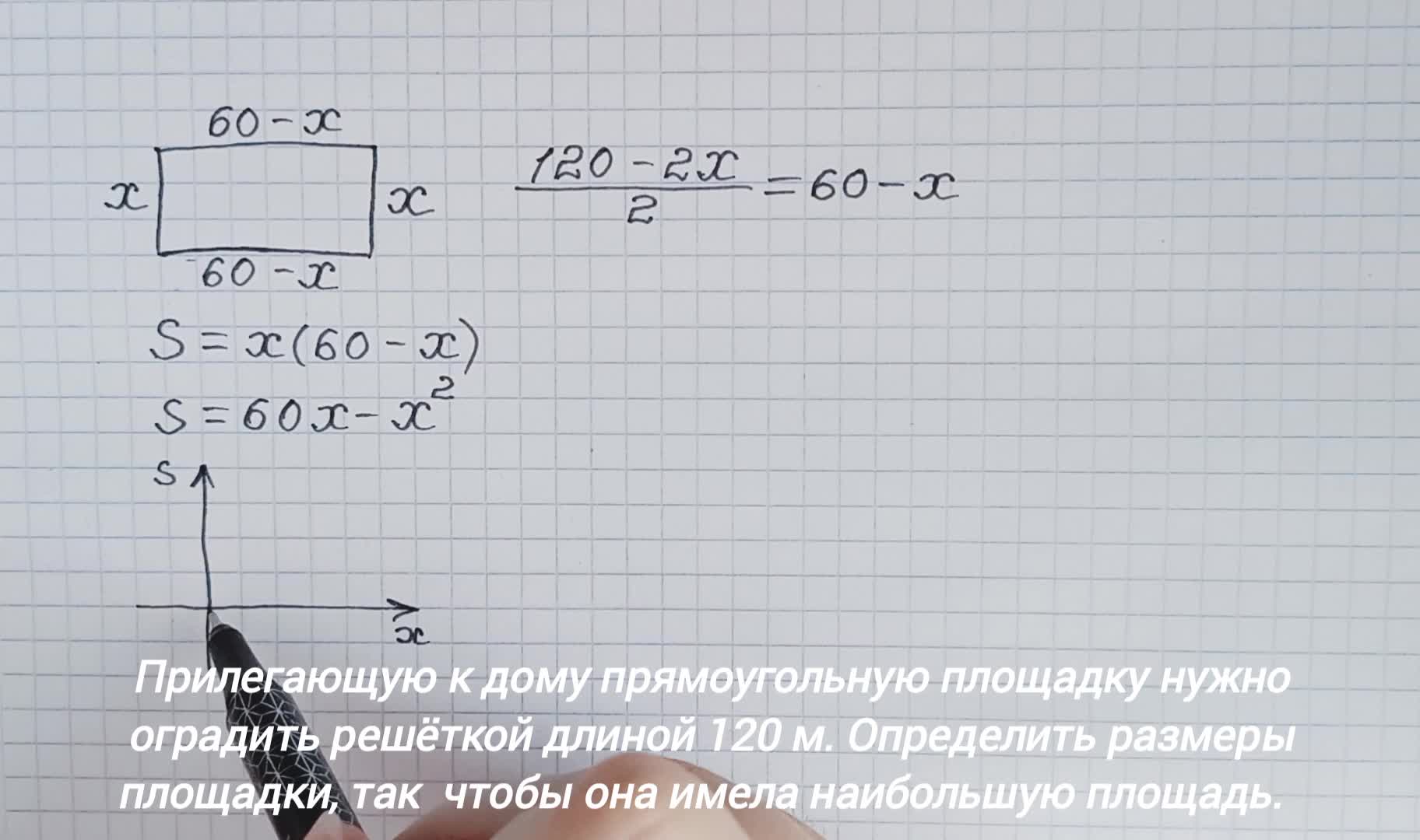 Рассматриваем решение задачи на нахождение экстремума функции из курса  математики, который преподаётся в колледжах и техникумах.