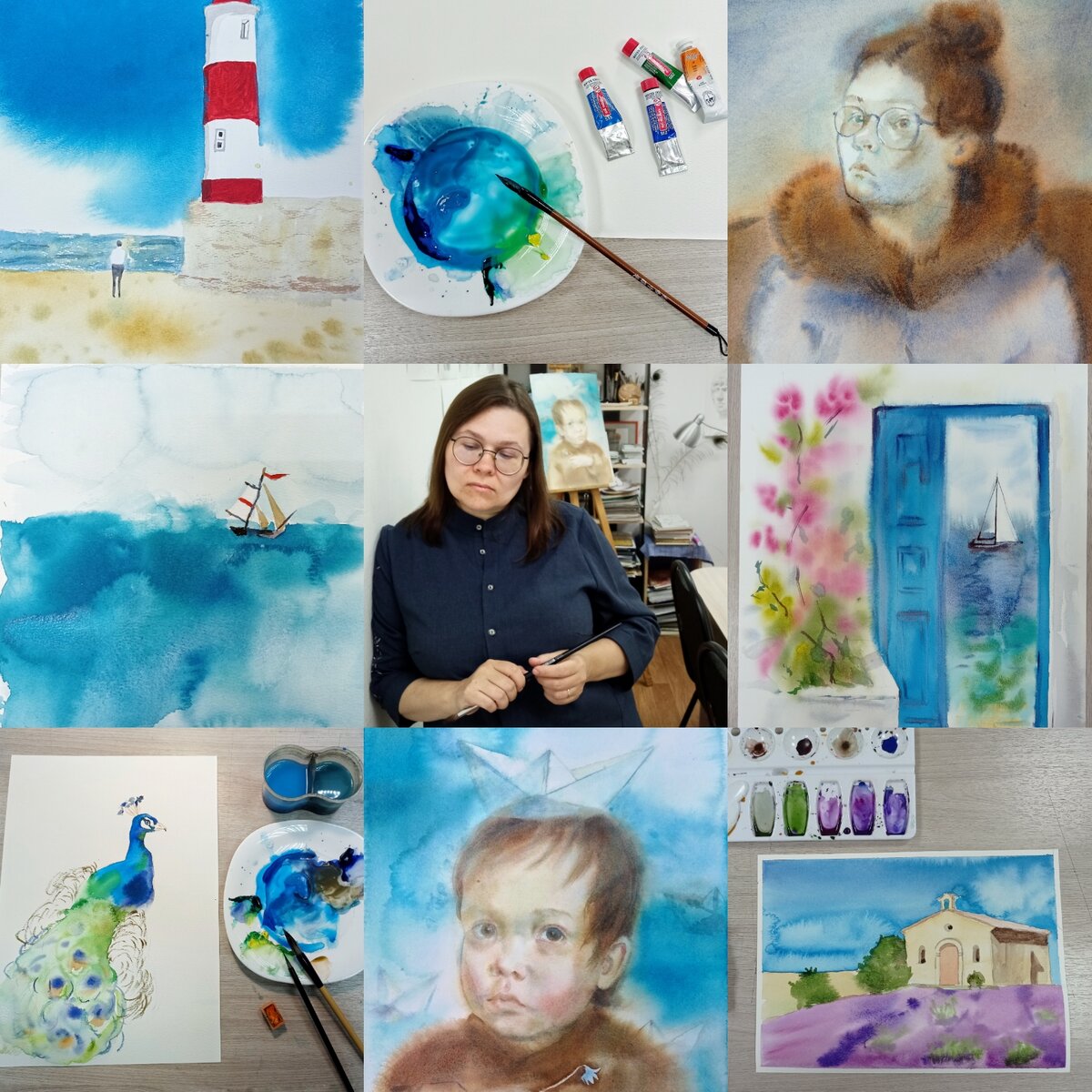 Здравствуйте!  С вами Кира Салимова — художник, топовый преподаватель акварели и мама шести детей. Мои ученики уже выставляются и открывают свои мастерские!