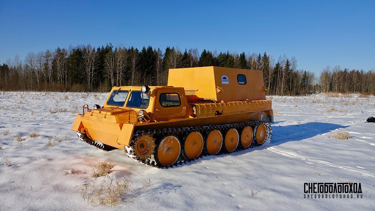 Модернизированный ГТ-СМ компании Снегоболотоход (snegobolotohod.ru)