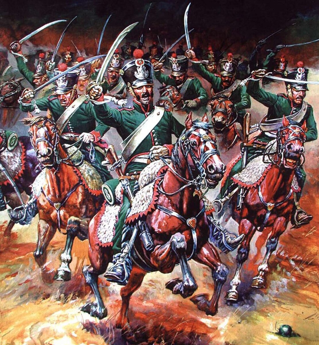 Французские конные егеря.