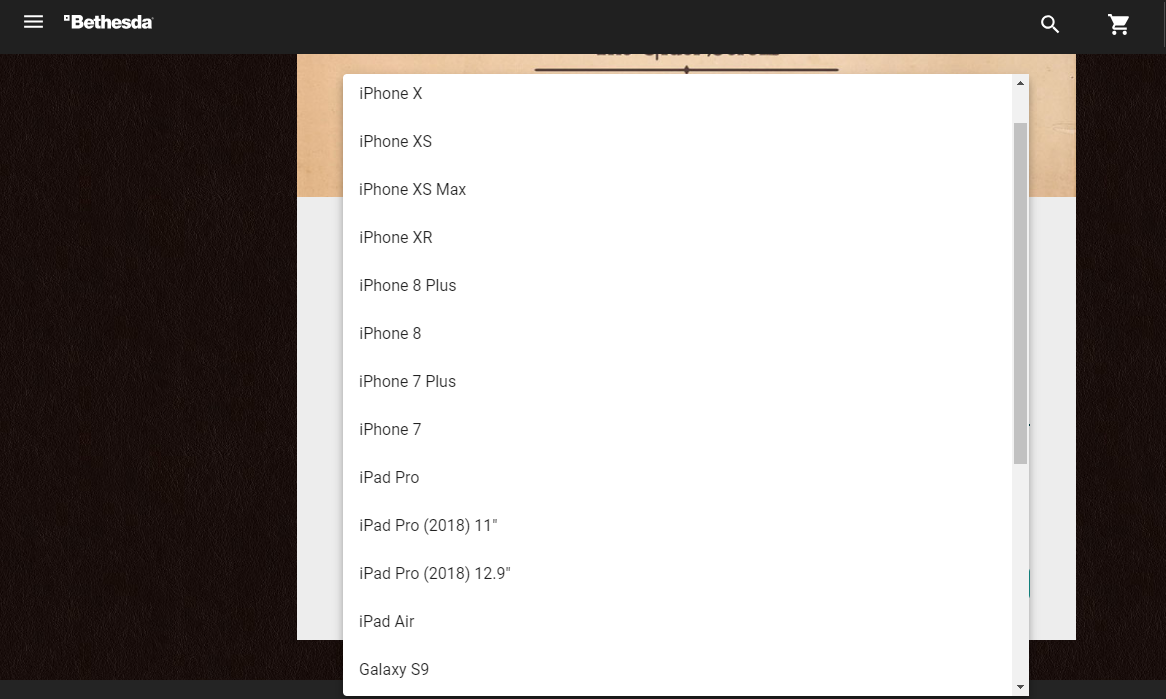 Устройства для игры The Elder Scrolls: Blades