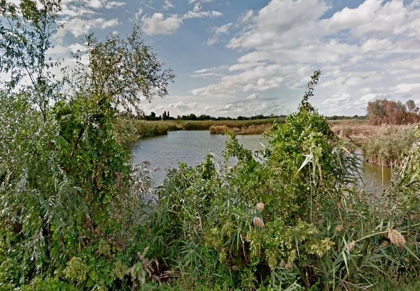 Река Бейсуг в станице Березанской
