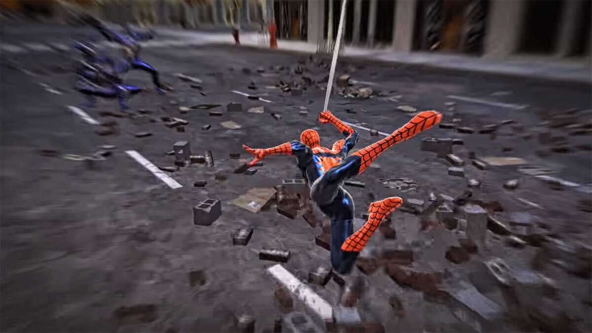 Скриншот из игры Spider-Man: Web of Shadows