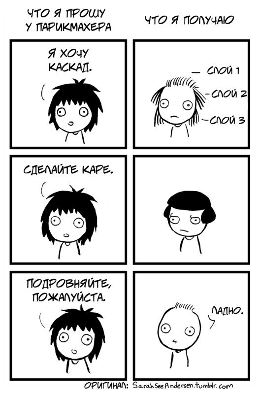 Здесь и далее комиксы Сары Андерсен в русском переводе.