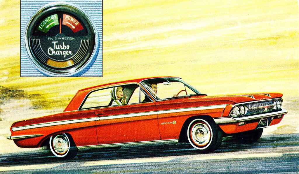 Oldsmobile Jetfire на рекламном плакате 1962 год