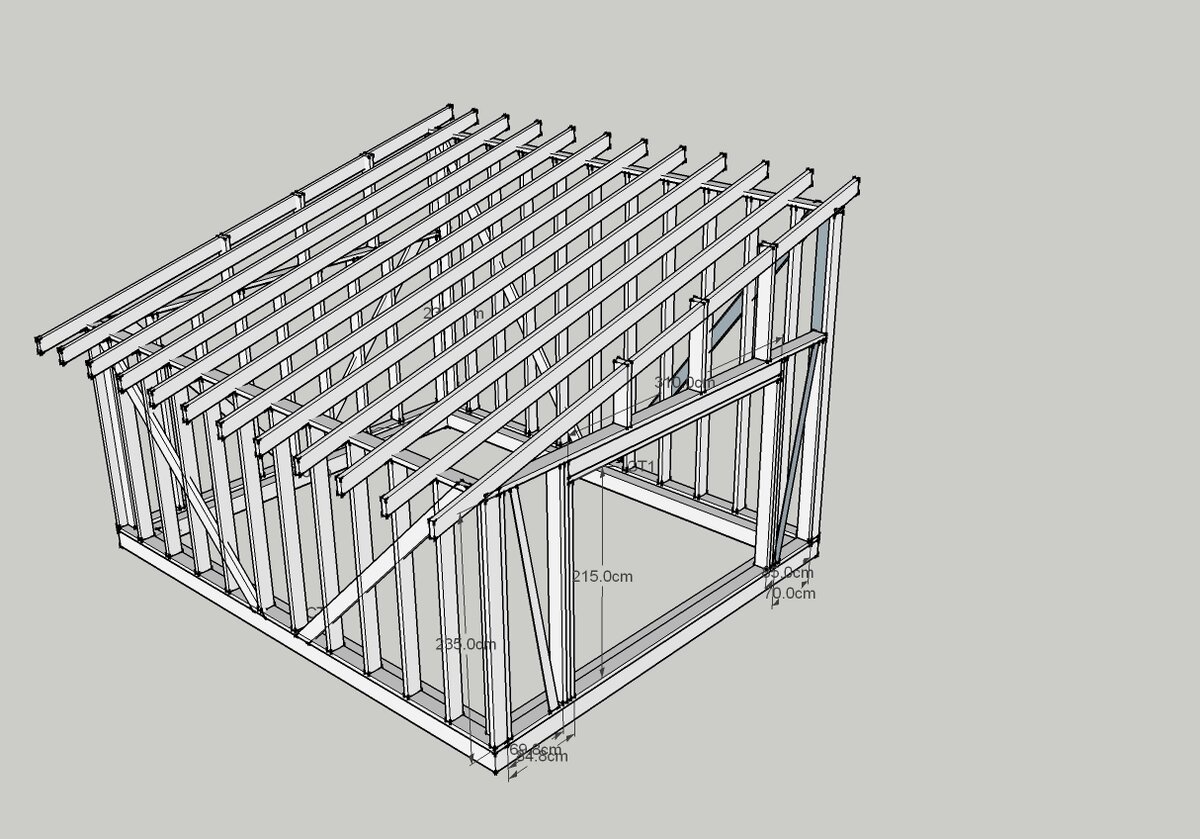 Бесплатный проект гаража 6*5 за 110 тысяч рублей. | Самострой | Дзен