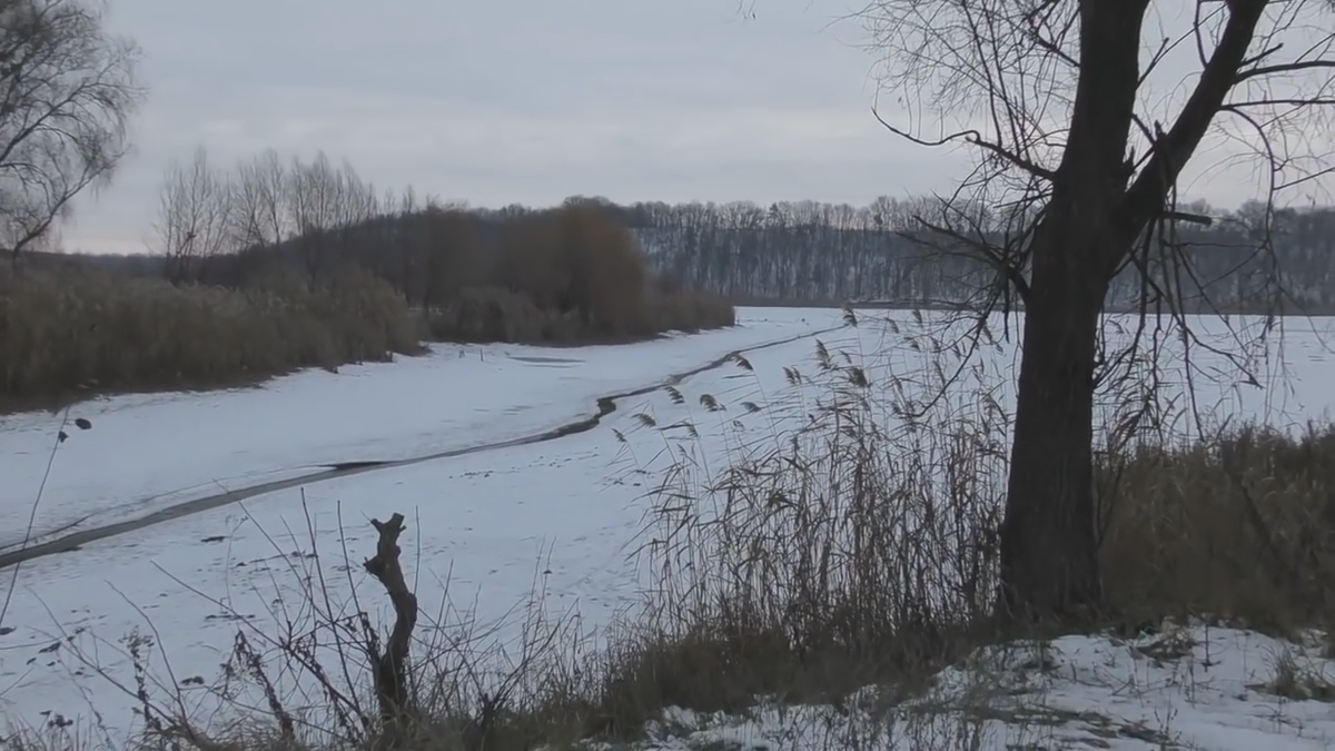 Коп зимой в речке. Каменка замерзает. Замёрзшее болото СНТ Рябинка. Хакасия замерзли