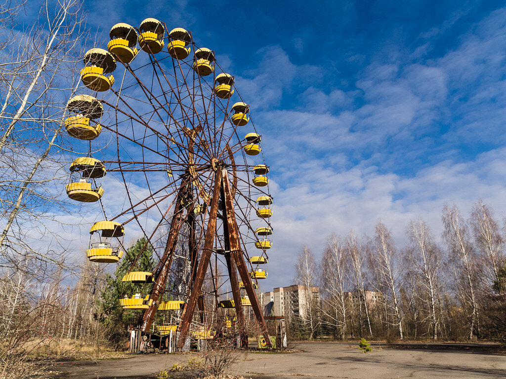 Фотографии колеса обозрения в чернобыле