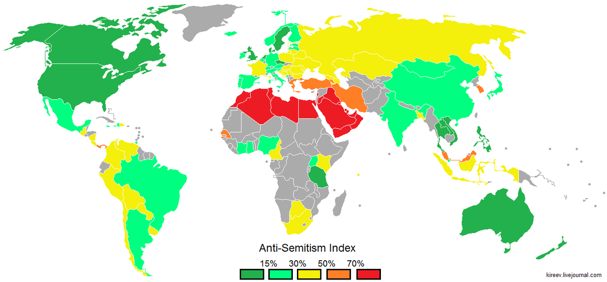 Антисемитизм в европе. Антисемитизм карта. Антисемитизм на карте мира. Уровень антисемитизма по странам. Самая не толерантная Страна в мире.