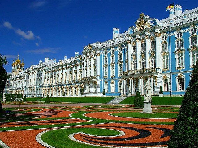 Екатерининский дворец в Царском селе.