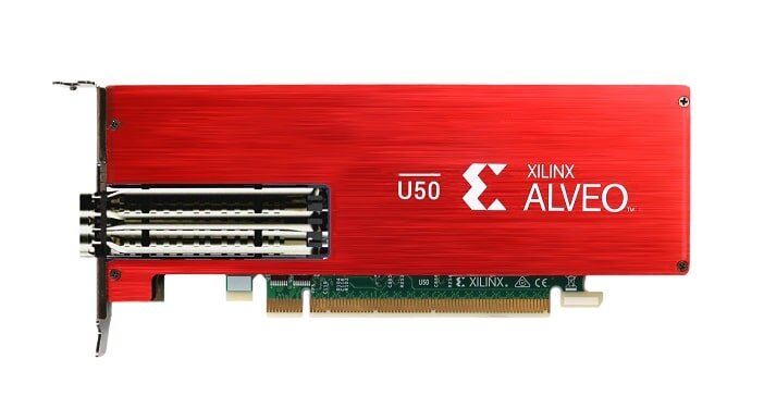 Ускоритель Xilinx Alveo U50