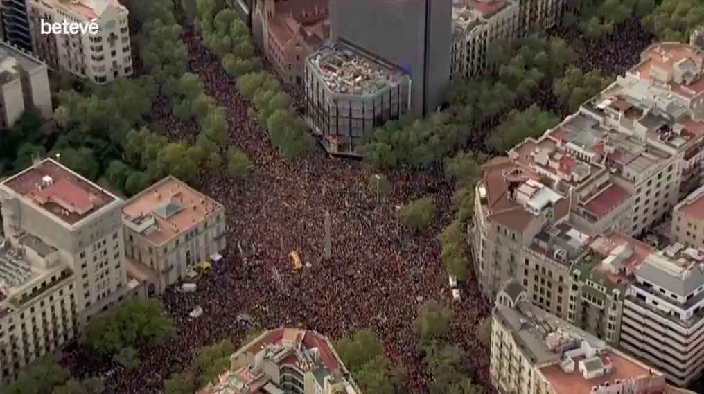 Протесты в Каталонии 