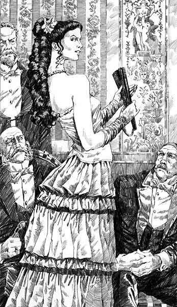 Фото с сайта ruread.net/ Амалия Бежецкая. Ил. к произведению Б.Акунина "Азазель"