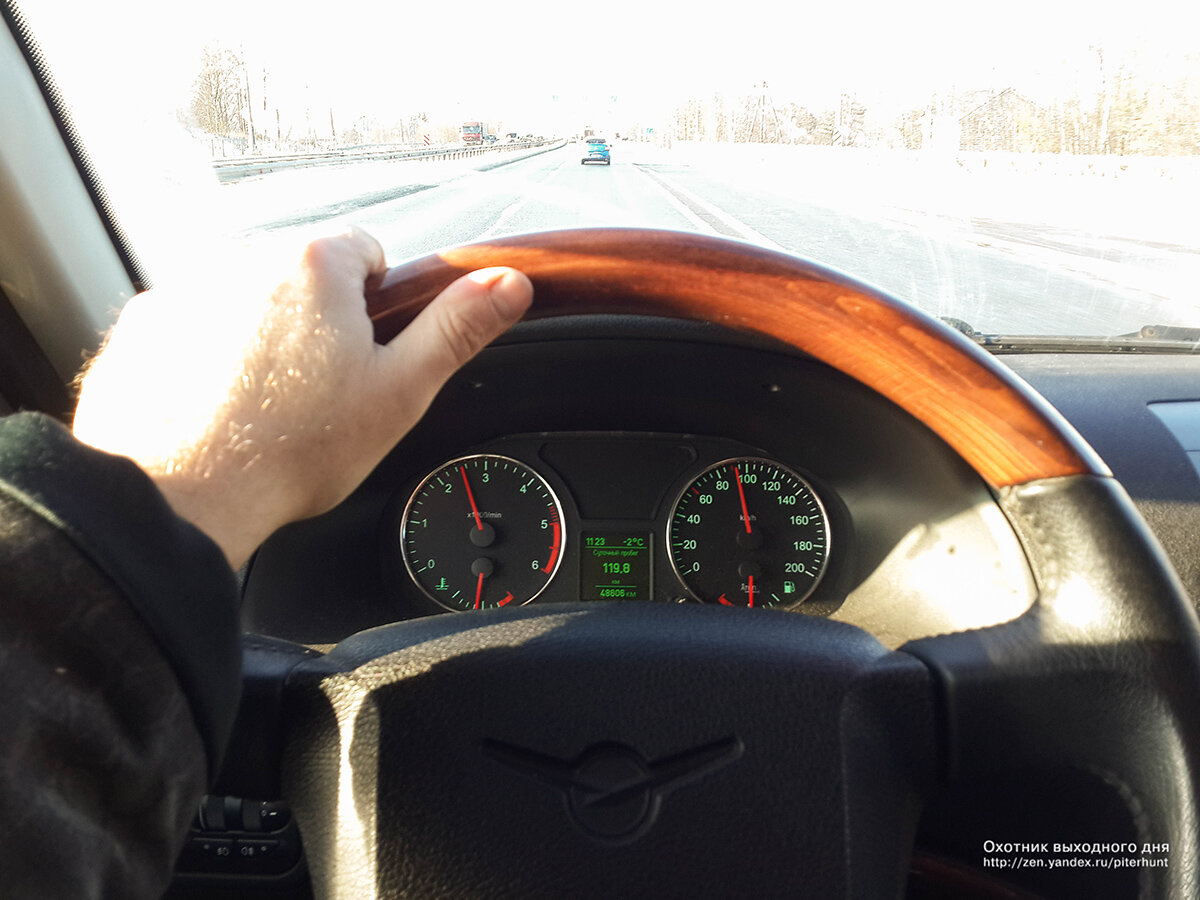 Еду на патриоте.