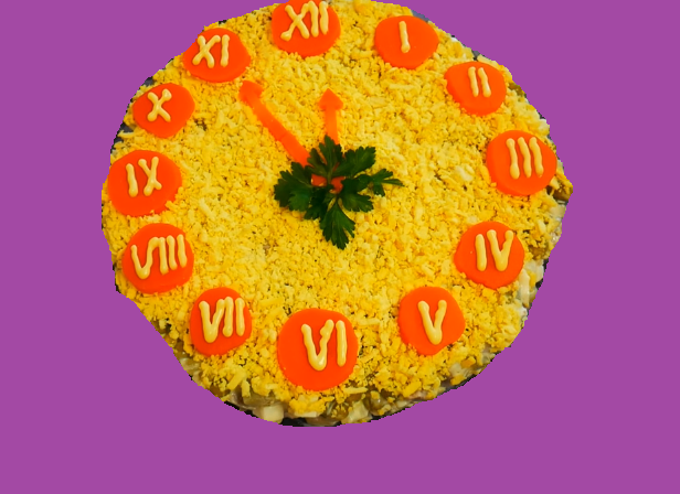 салат старинные часы