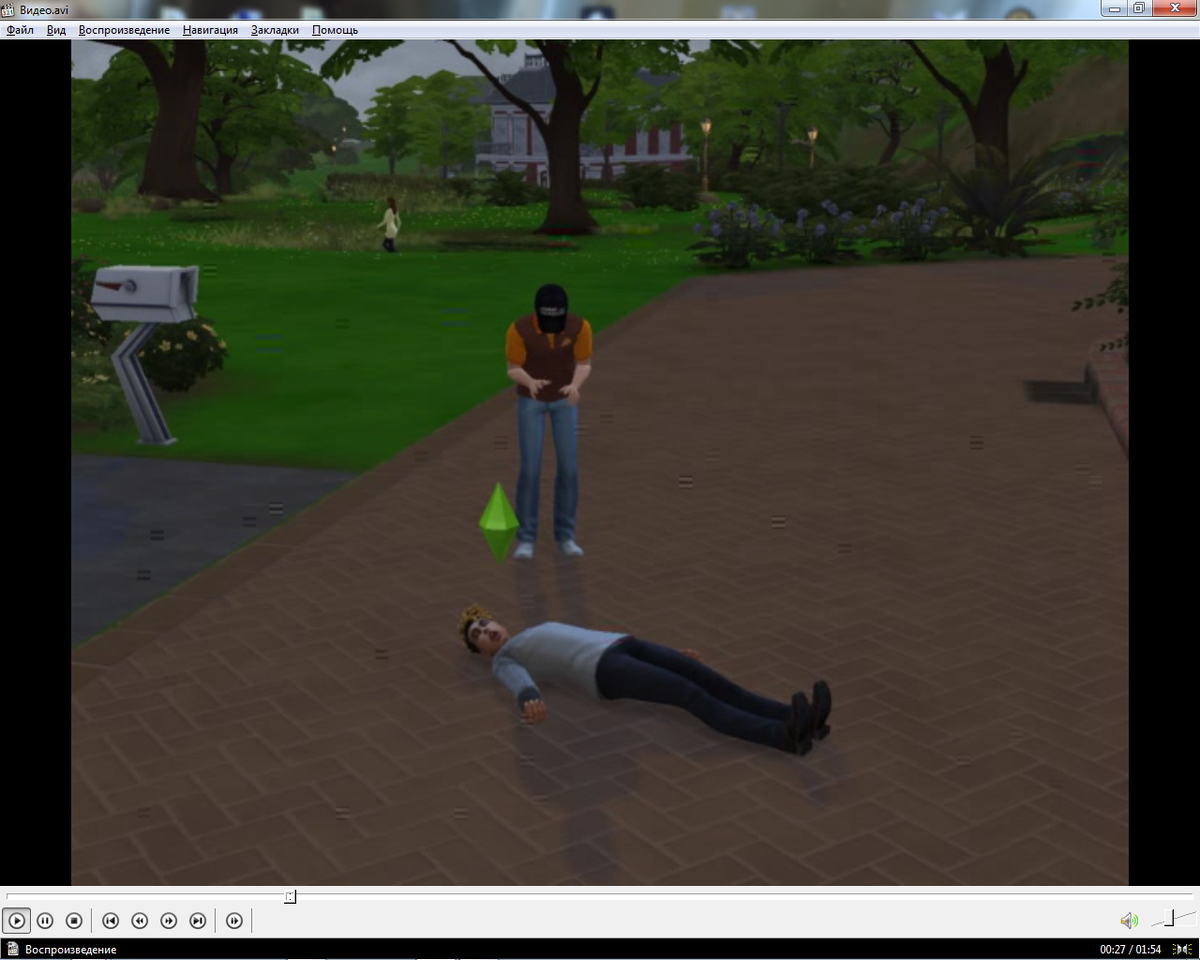 Смерть сима от внезапной потери души