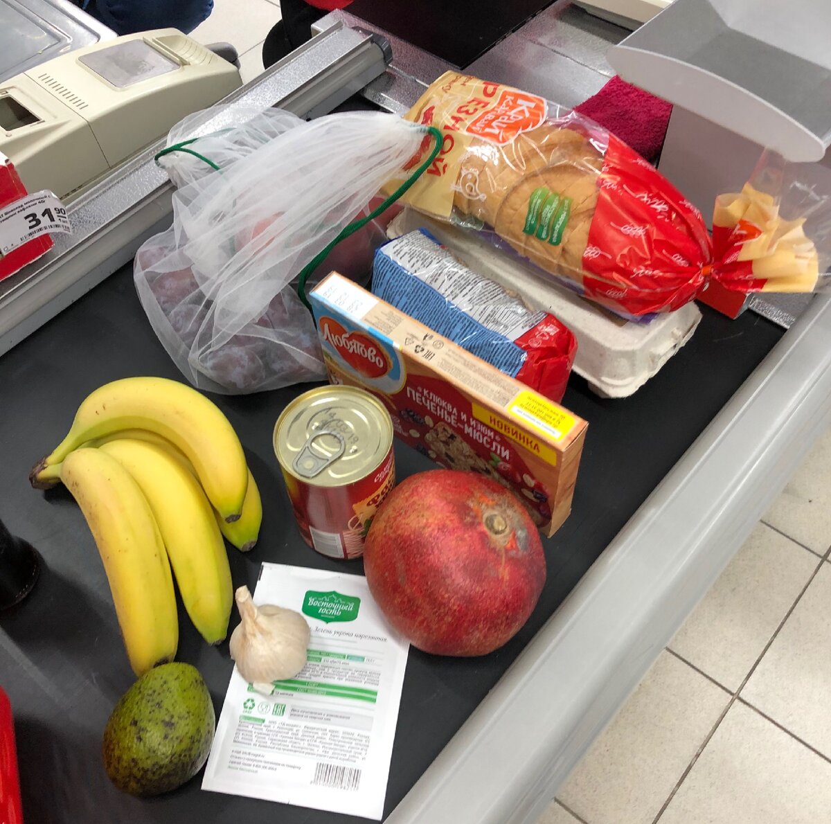 Все таки я отстоял свое, фрукты остались без пакета!