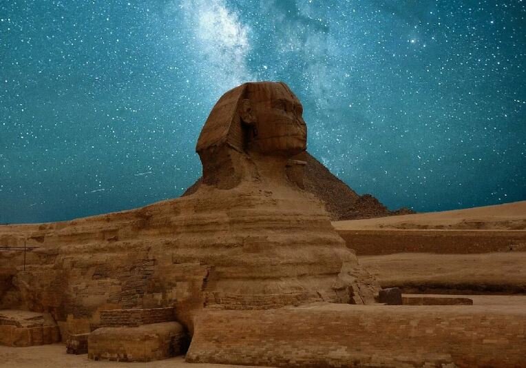 Плато Гиза, Каир, Египет - наше время.