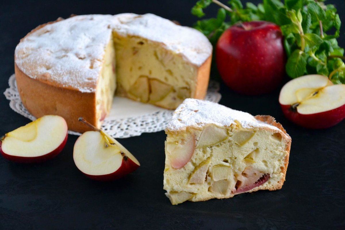 Классический пирог шарлотка